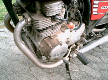 Motorrad Motorblock - vorher